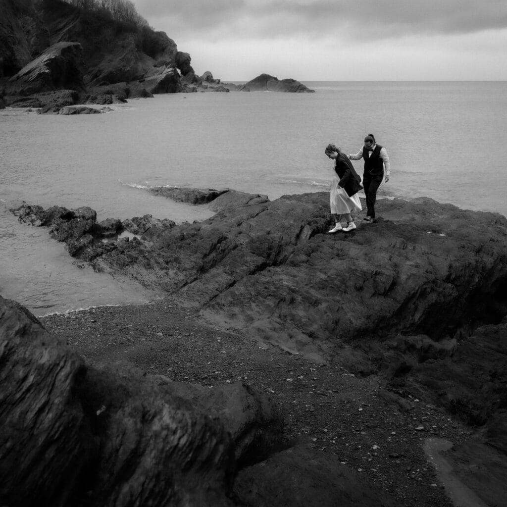0352 CJ Sandy Cove North Devon Wedding Louise May 2